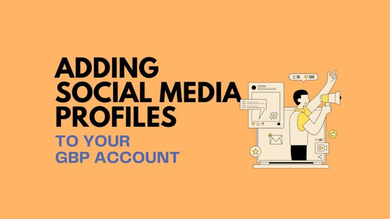 Adding social media to google business profile