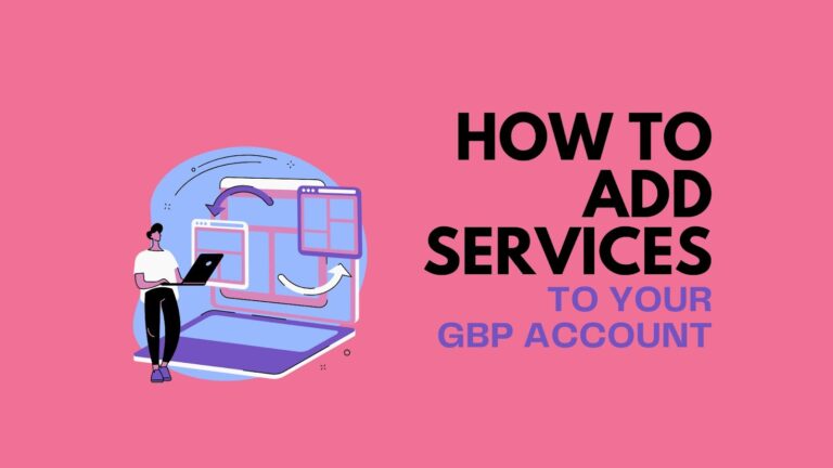 How to add services to google business profile
